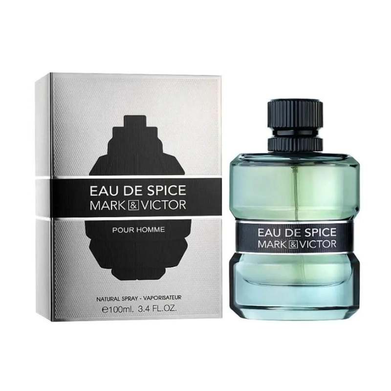 PERFUME EAU DE SPICE MARK  AND  VICTOR POUR HOMME EDP 100 ML FRAGRANCE WORLD - 1