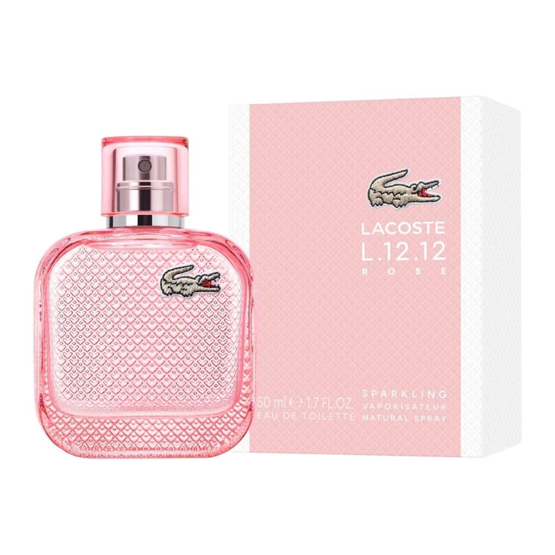 PERFUME L.12.12 ROSE SPARKLING EDT 50 ML LACOSTE - 1