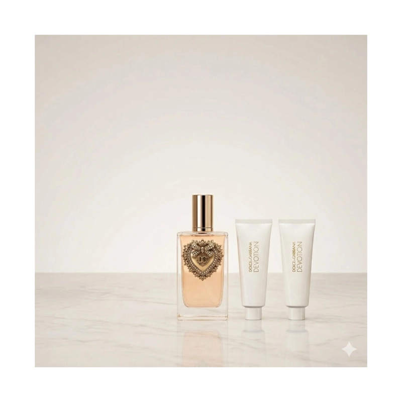 SET PERFUME DEVOTION EDP 100 ML + SG 50 ML + BODY LOTION 50 ML MUJER DE DOLCE  AND  GABBANA - 2