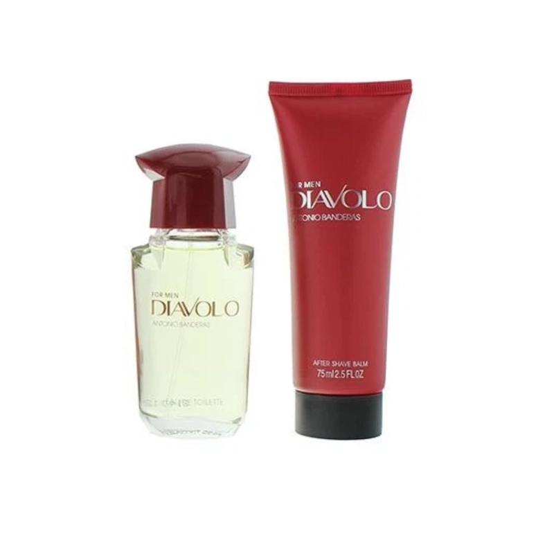 SET PERFUME BANDERAS DIAVOLO FOR MEN EDT 50 ML + AFTER SHAVE BALM 75 ML 2026 ANTONIO BANDERAS - 1