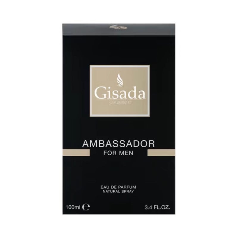 PERFUME GISADA SWITZERLAND AMBASSADOR BLACK FOR MEN EDP 100 ML - 1
