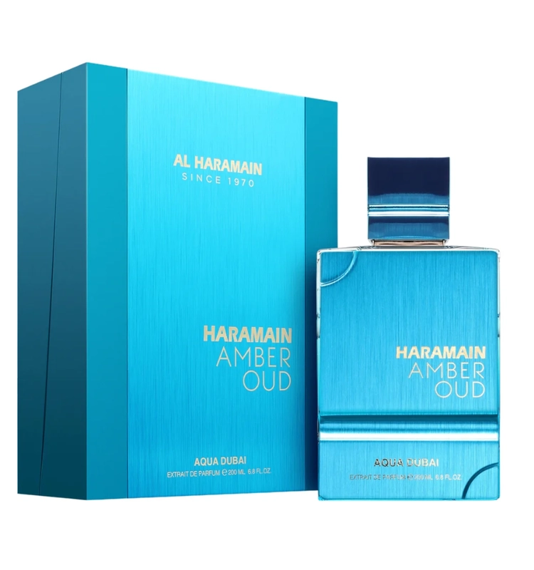 PERFUME HARAMAIN AMBER OUD AQUA DUBAI EXTRAI DE PARFUM 200 ML AL HARAMAIN - 1