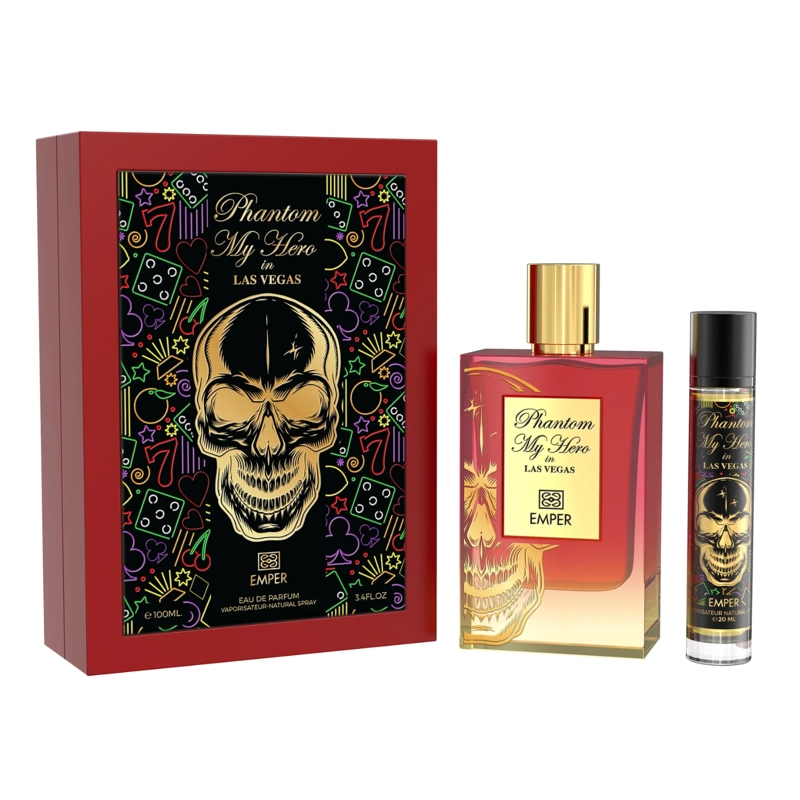 SET PERFUME PHANTOM MY HERO IN LAS VEGAS EDP 100 ML + EXTRA MINI 20 ML EMPER - 1