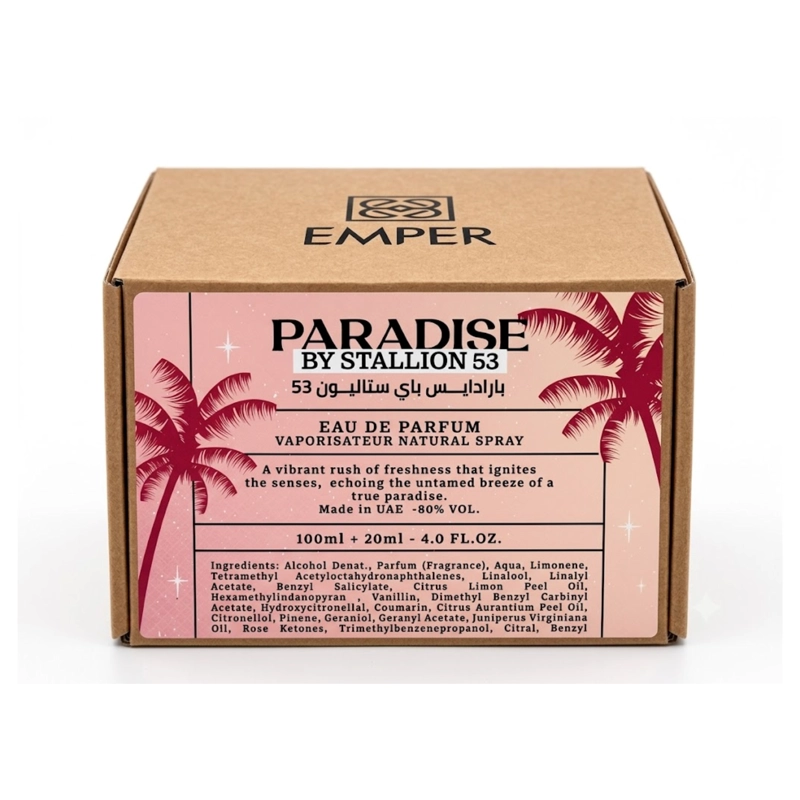 SET PERFUME PARADISE BY STALLION 53 EDP 100 ML + MINI 20 ML EMPER - 1