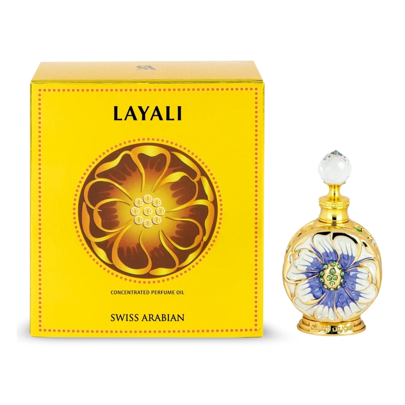 PERFUME LAYALI 15 ML CONCENTRATED PERFUME OIL SWISS ARABIAN - 1