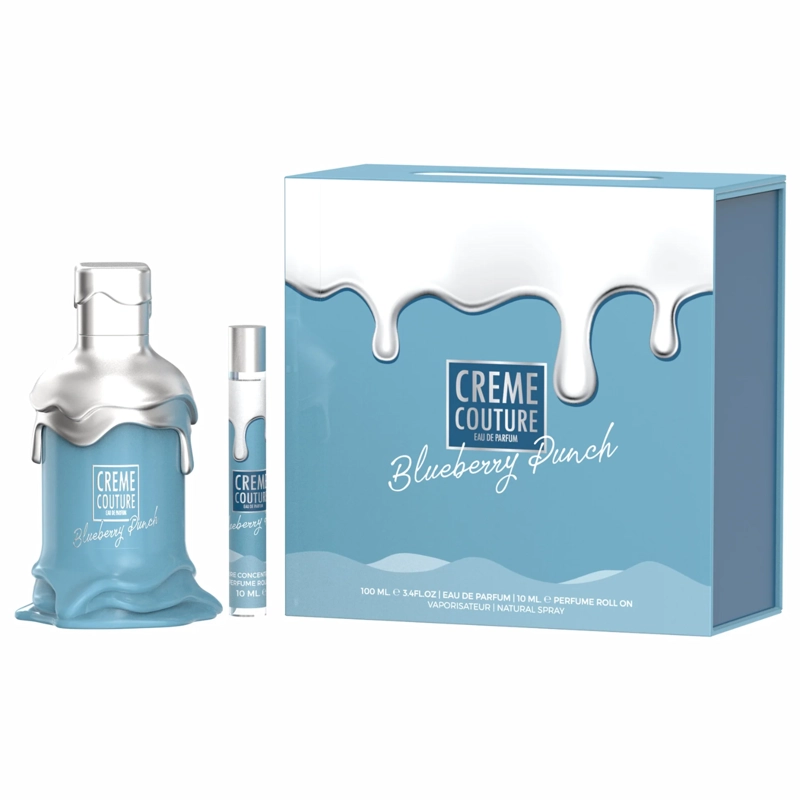 SET PERFUME CREME COUTURE BLUEBERRY PUNCH EDP 100 ML + ROLL ON 10 ML LE CHAMEAU BY EMPER - 1