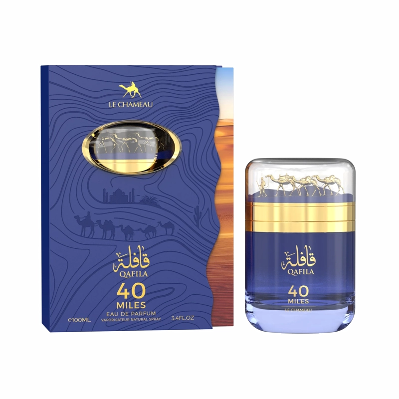 PERFUME QAFILA 40 MILES EDP 100 ML LE CHAMEAU BY EMPER - 1