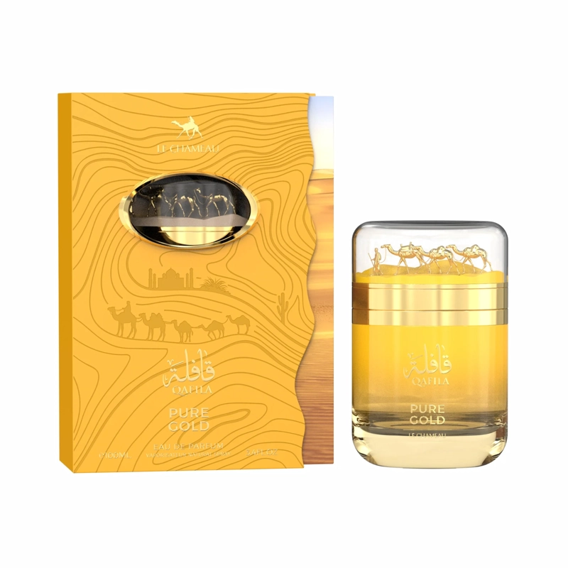 PERFUME QAFILA PURE GOLD EDP 100 ML LE CHAMEAU BY EMPER - 1