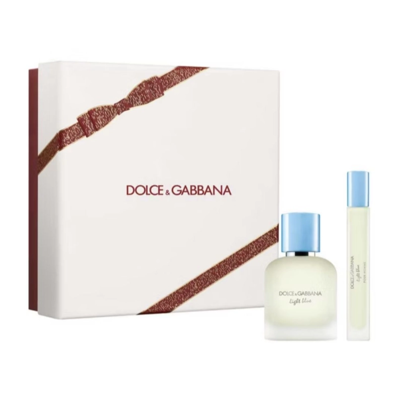 SET PERFUME LIGHT BLUE POUR HOMME EDT 50 ML + MINI 10 ML DOLCE  AND  GABBANA - 1