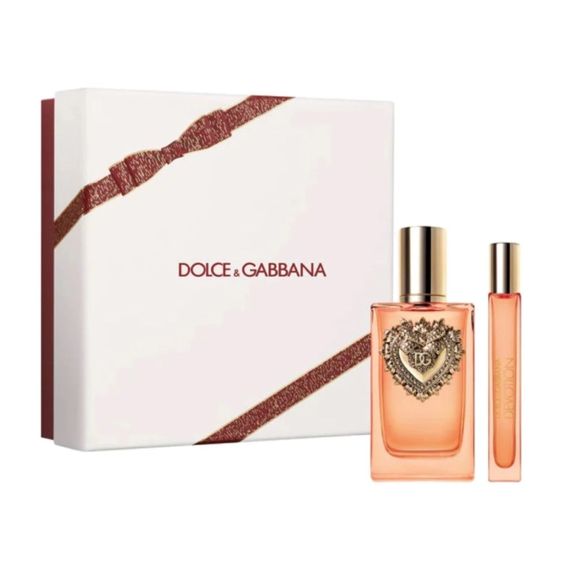 SET PERFUME DEVOTION EDP INTENSE 100 ML + MINI 10 ML DOLCE  AND  GABBANA - 1