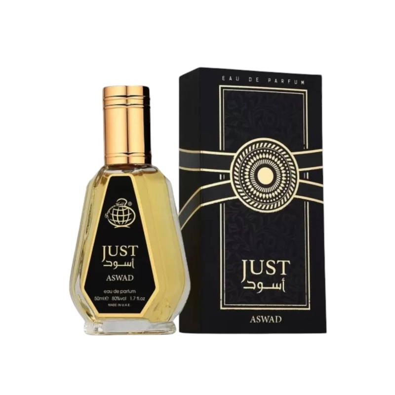 PERFUME JUST ASWAD EDP 50 ML FRAGRANCE WORLD - 1
