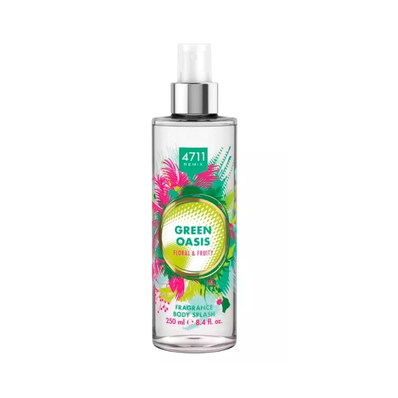 BODY MIST GREEN OASIS FLORAL  AND  FRUITY 250 ML 4711 REMIX - 1