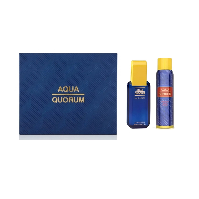 SET PERFUME PUIG AQUA QUORUM EDT 100 + 150 ML 2026 - 1