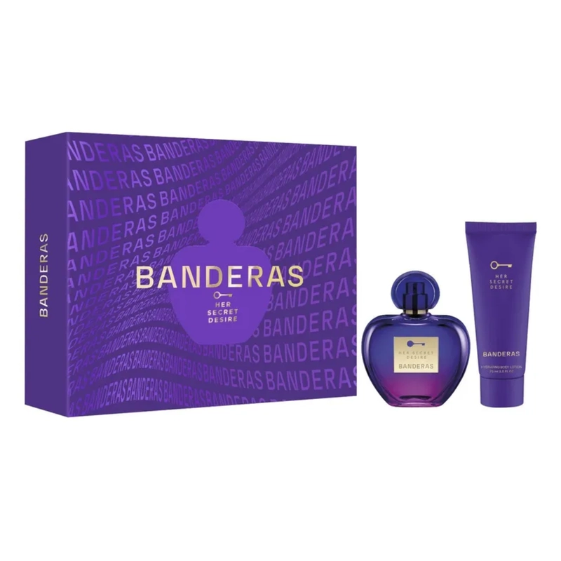 SET PERFUME BANDERAS HER SECRET DESIRE EDT 80 ML + BODY LOTION 75 ML 2026 - 1