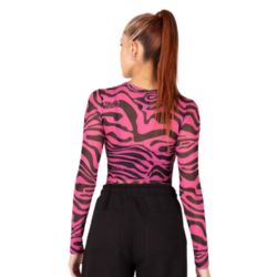 POLERA TRASLUCIDA NGX ROSADO ANIMAL PRINT - 2