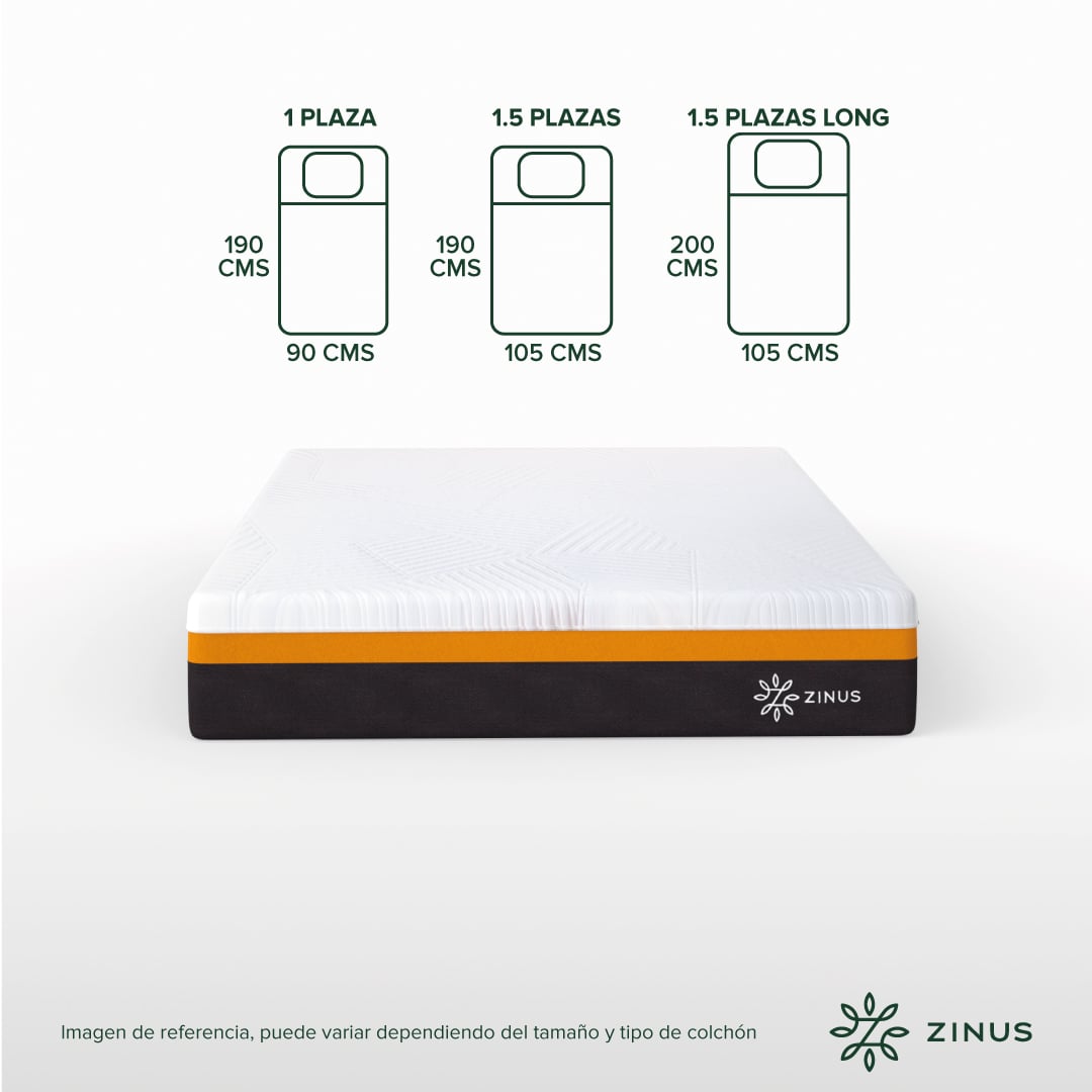 COLCHON ZINUS KING 180X200X30CM REGULA TEMPERATURA - 3