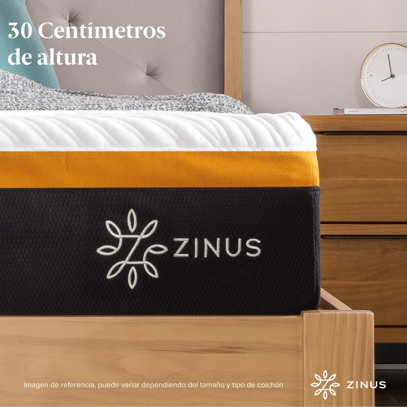 COLCHON ZINUS KING 180X200X30CM  REGULA TEMPERATURA - 6