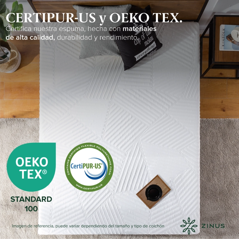 COLCHON ZINUS KING 180X200X30CM  REGULA TEMPERATURA - 7