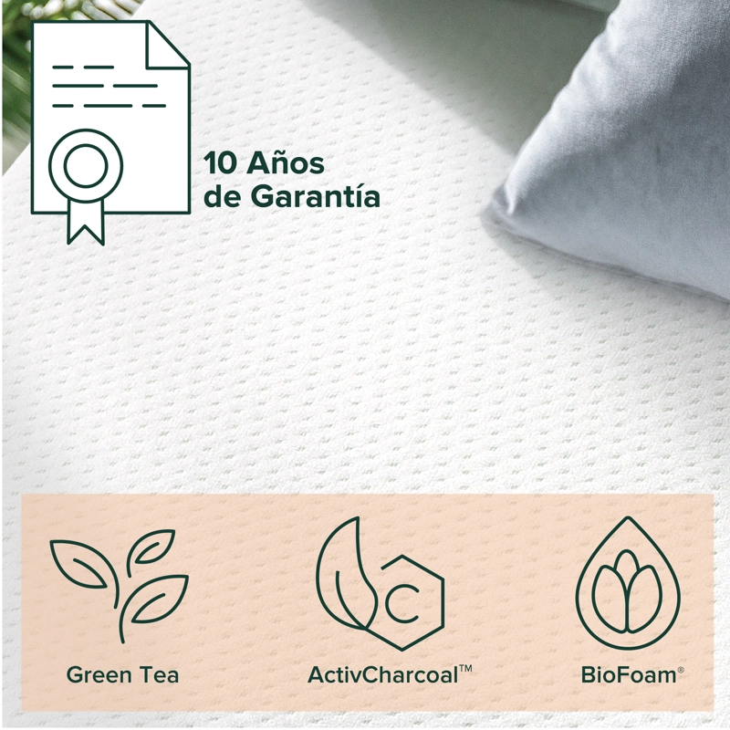 COLCHÓN 1.5 PLAZASLONG ESPUMA ZINUS MEMORY FOAM 105X200X20CM - 3
