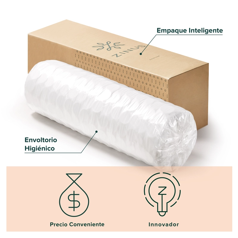COLCHÓN 1.5 PLAZASLONG ESPUMA ZINUS MEMORY FOAM 105X200X20CM - 8