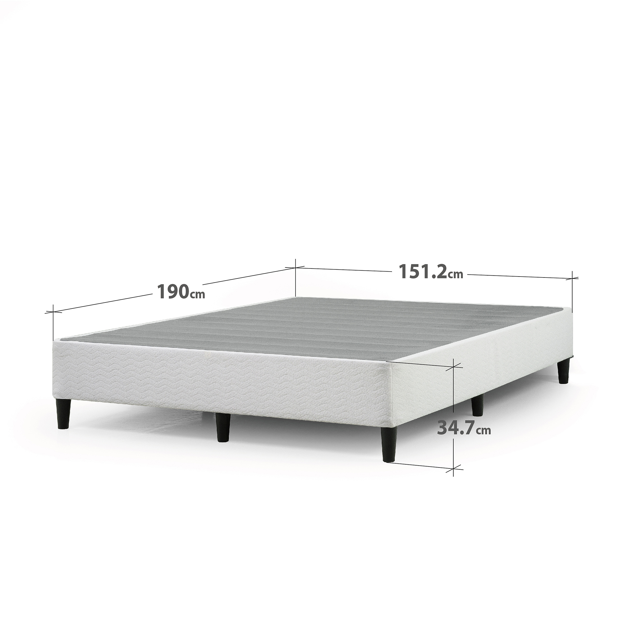 BASE CAMA ZINUS KEENAN 2 PLAZAS 150X190X36CM - 2