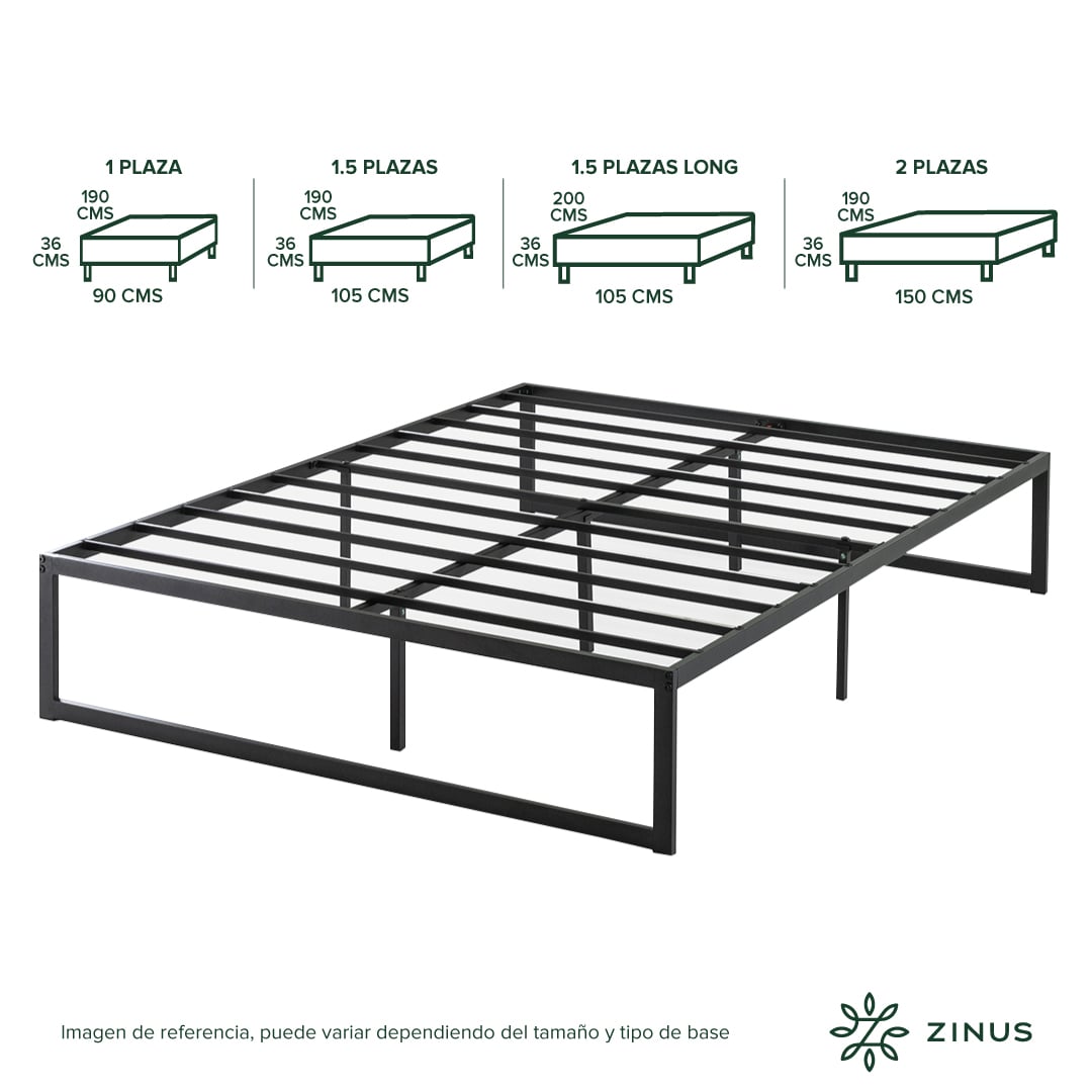 BASE CAMA ZINUS ABEL KING 180X200X36CM - 3