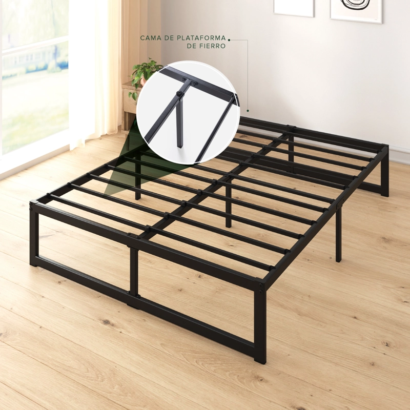 BASE CAMA ZINUS ABEL 1.5 PLAZAS LONG 105X200X36CM - 6