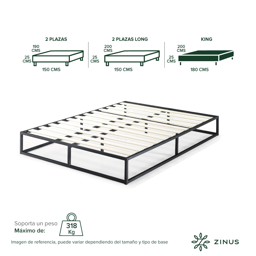 BASE DE CAMA JOSEPH ZINUS KING 180X200X25CM - 4
