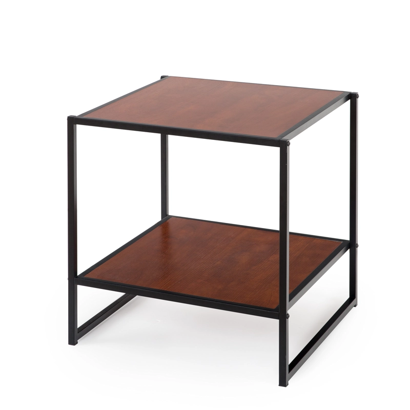 SET 2 MESAS LATERALES ZINUS ACERO CAFÉ 51CM - 3