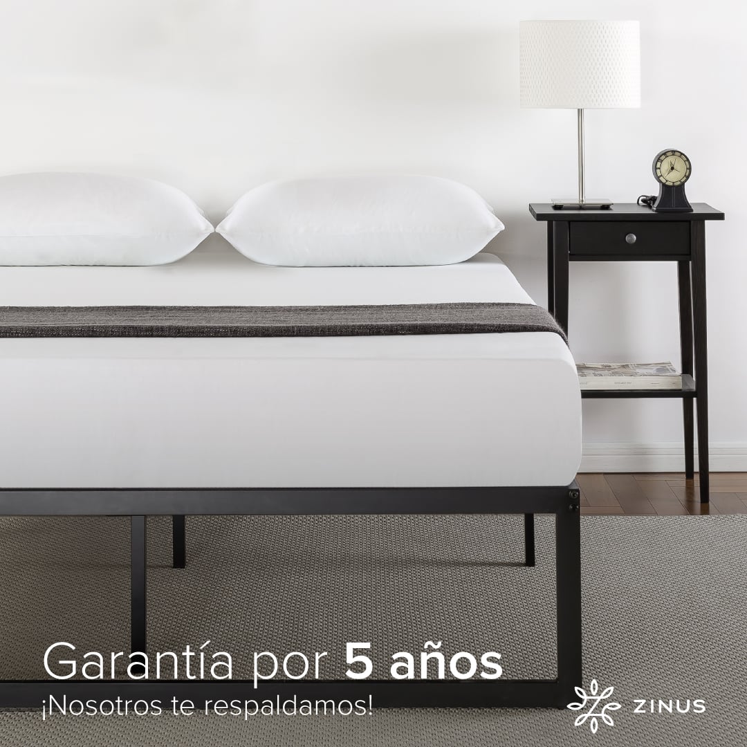BASE DE CAMA ABEL ZINUS 1.5 PLAZAS 105X190X36CM - 8