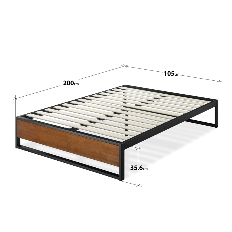 BASE CAMA ZINUS SUZANNE 1.5 PLAZAS LONG 105X200X36CM - 2