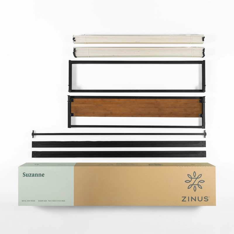 BASE CAMA ZINUS SUZANNE 1.5 PLAZAS LONG 105X200X36CM - 5