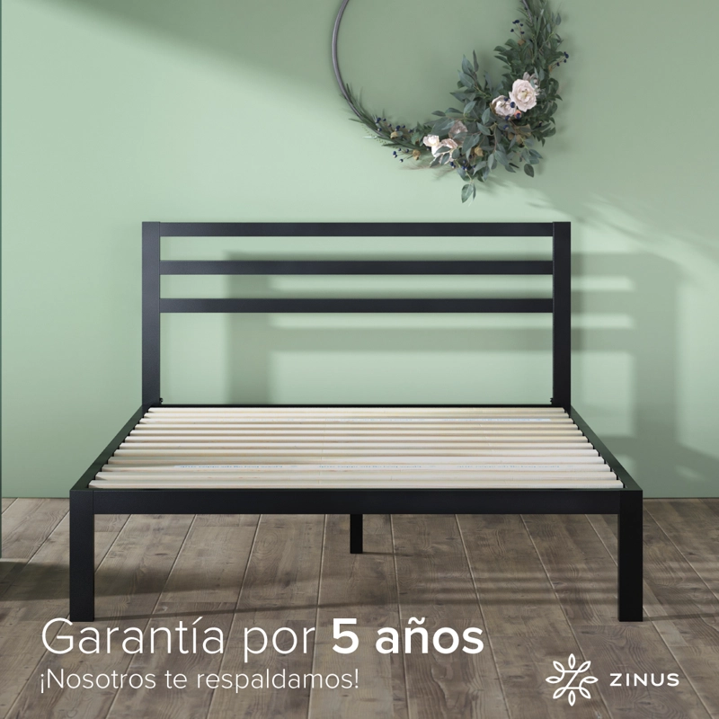 BASE CAMA ZINUS CON RESPALDO MIA KING 180X200X36CM - 9