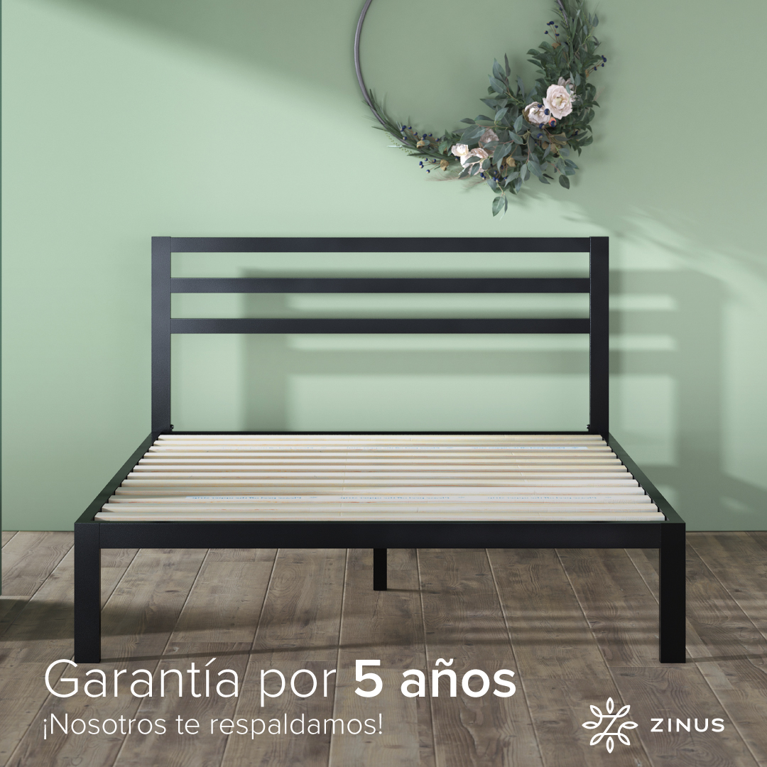 BASE CAMA ZINUS CON RESPALDO MIA KING 180X200X36CM - 9
