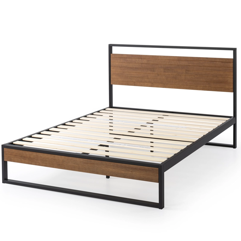 BASE CAMA ZINUS CON RESPALDO SUZANNE 2 PLAZAS 150X190X36CM - 1