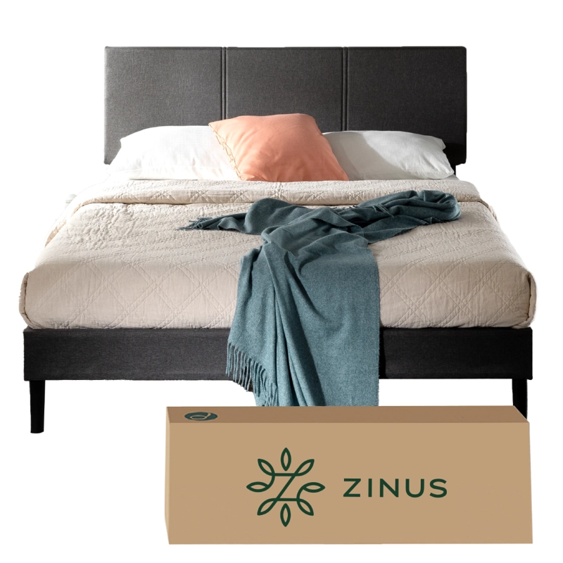BASE CAMA ZINUS CAMBRIL RESPALDO 2 PLAZAS LONG 150X200X30CM - 1