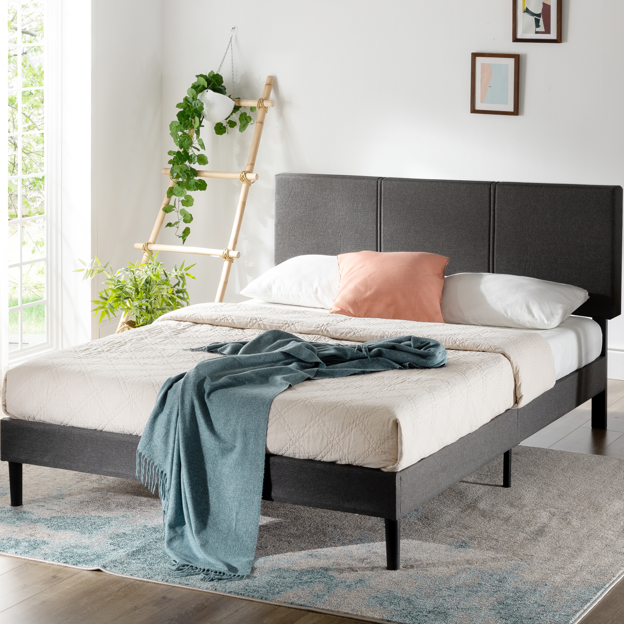 CAMA CAMBRIL CON RESPALDO ZINUS KING RESORTES POCKET - 2