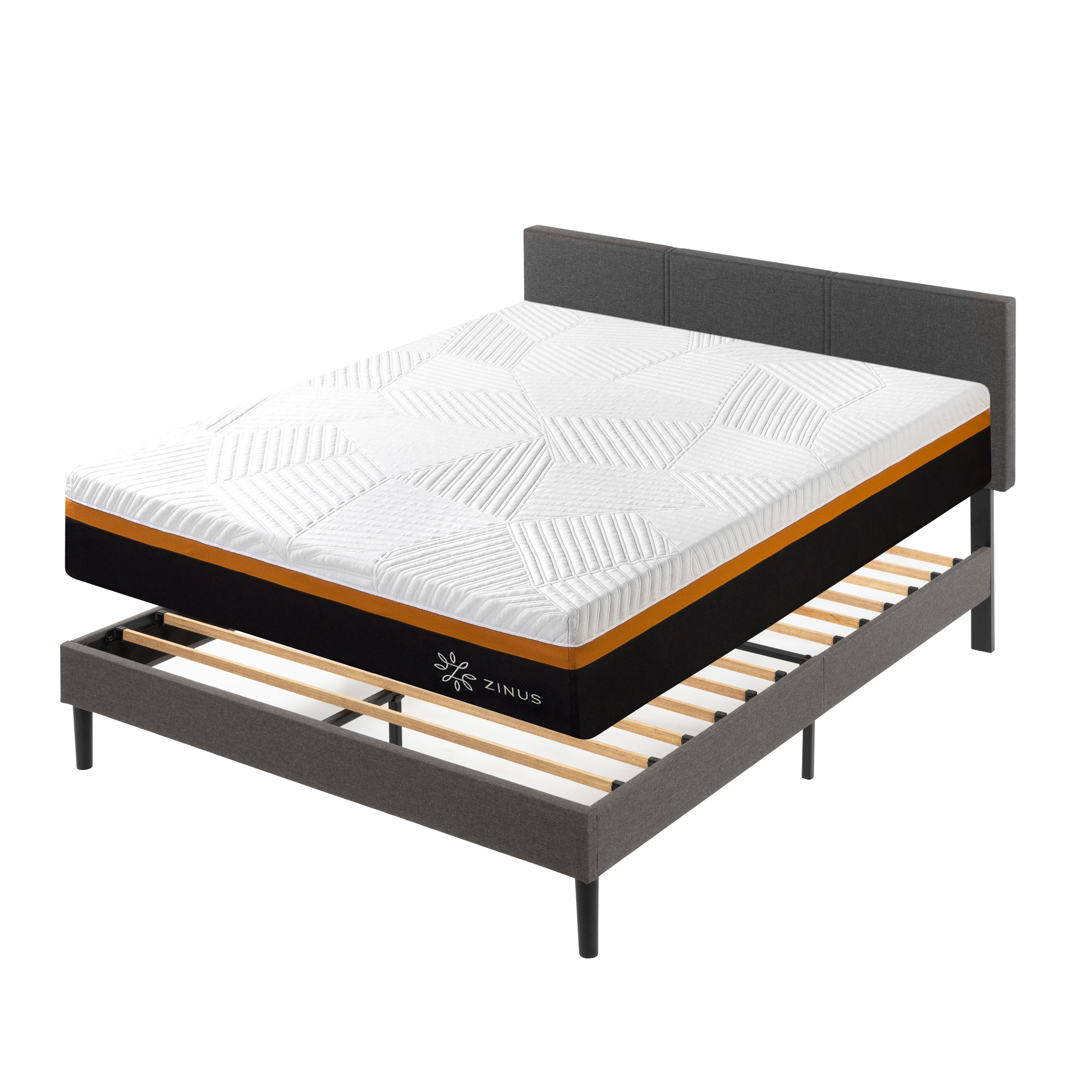 CAMA CAMBRIL CON RESPALDO ZINUS KING RESORTES POCKET - 4