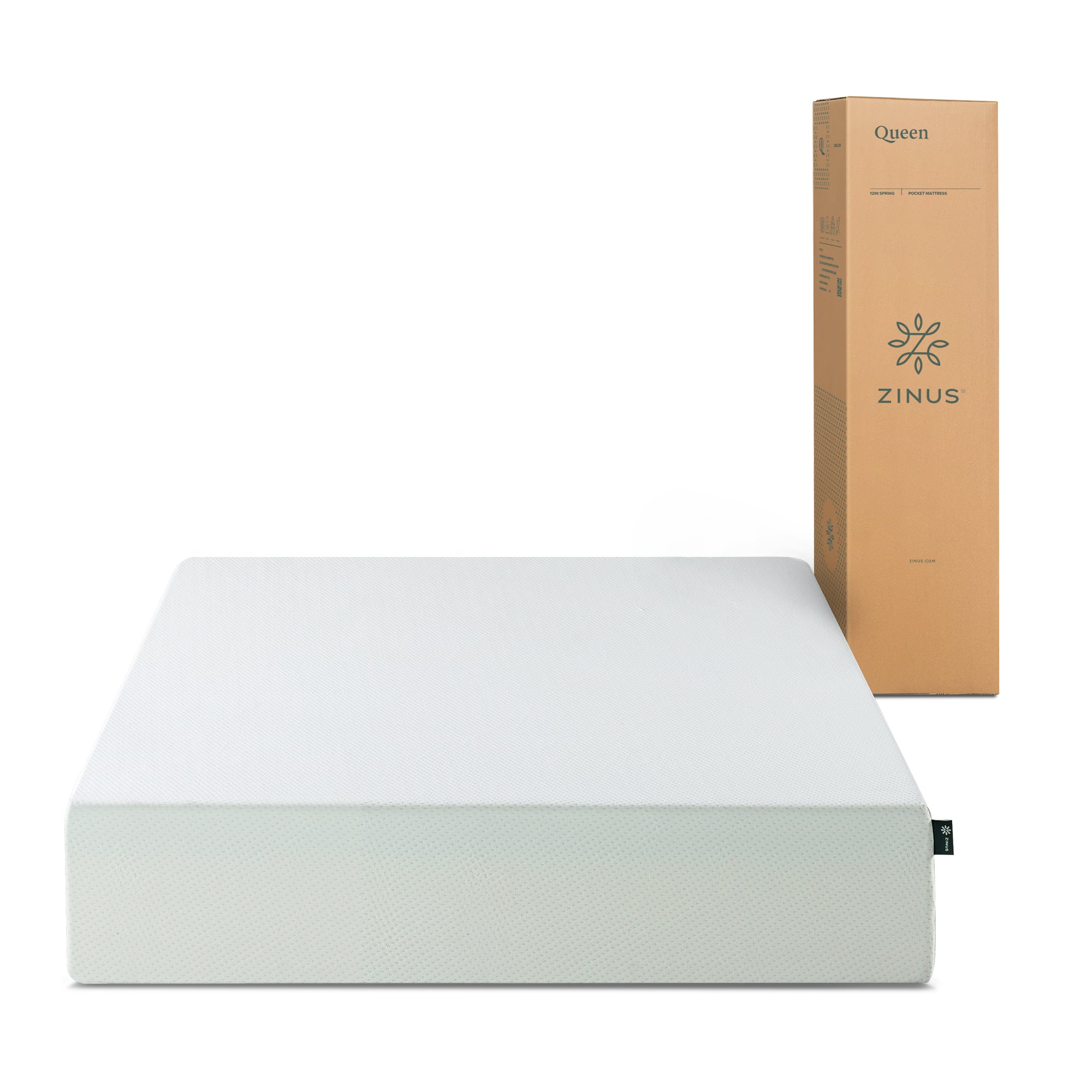 COLCHÓN ZINUS 1.5 PLAZAS LONG ESPUMA MEMORY 105 X 200 X 30 CM - 1