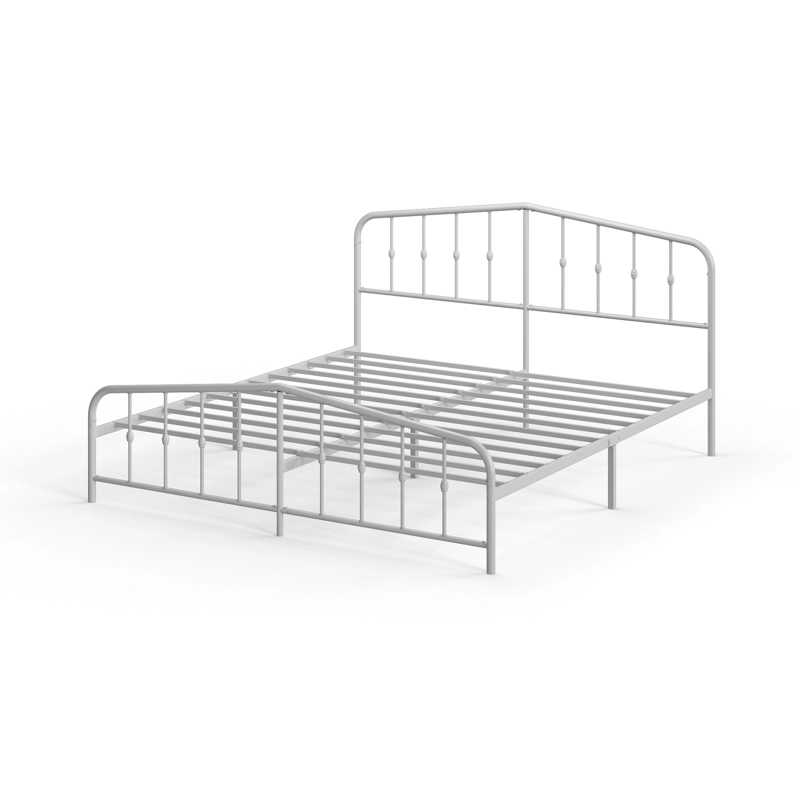 BASE CAMA ZINUS METAL BLANCA HEIDI KING 180X200X30CM - 1