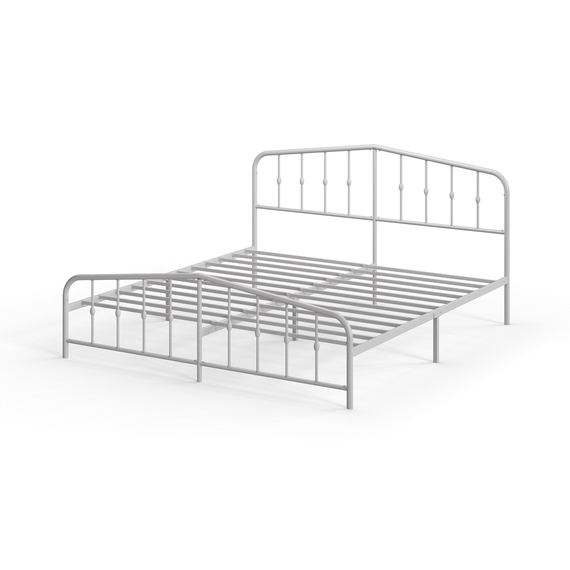 BASE CAMA ZINUS METAL BLANCA HEIDI KING 180X200X30CM - 1