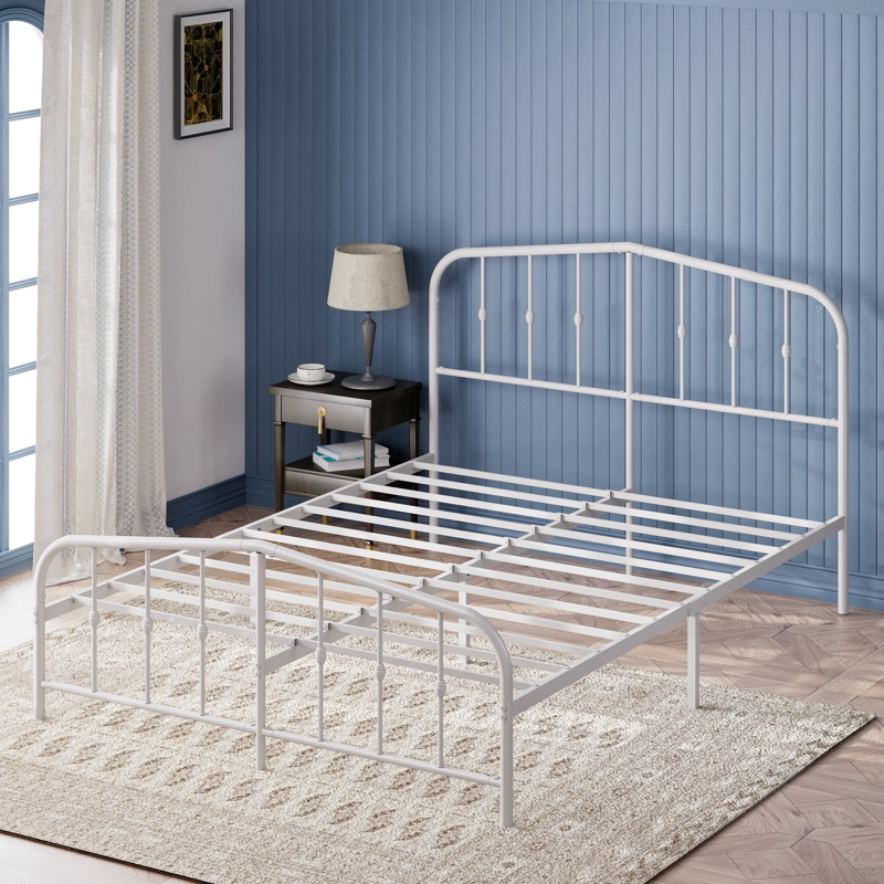 BASE CAMA ZINUS METAL BLANCA HEIDI KING 180X200X30CM - 6