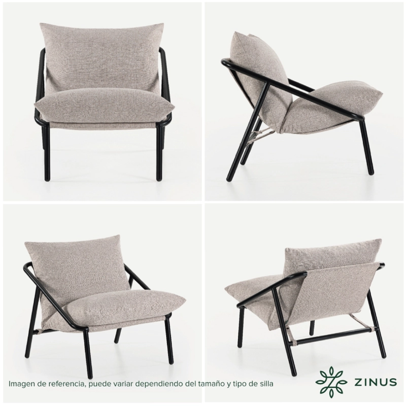 SILLA POLTRONA ZINUS BEIGE SITIAL ADA - 4