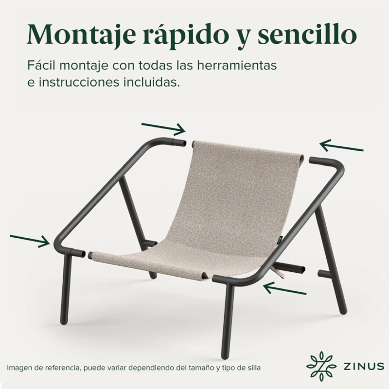 SILLA POLTRONA ZINUS BEIGE SITIAL ADA - 6