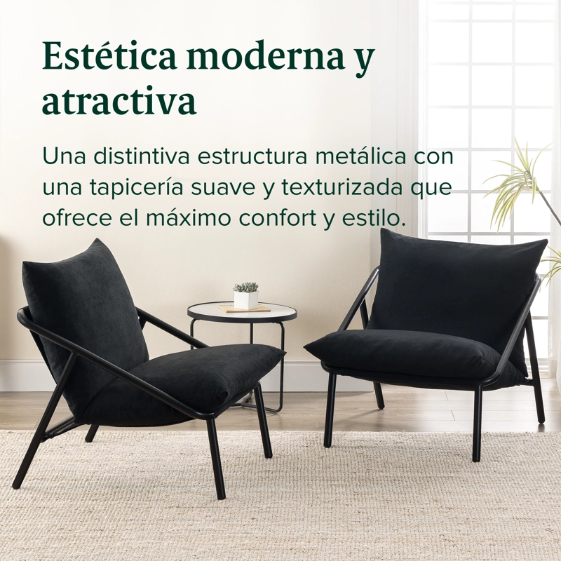 SILLA POLTRONA ZINUS NEGRO SITIAL ADA - 4