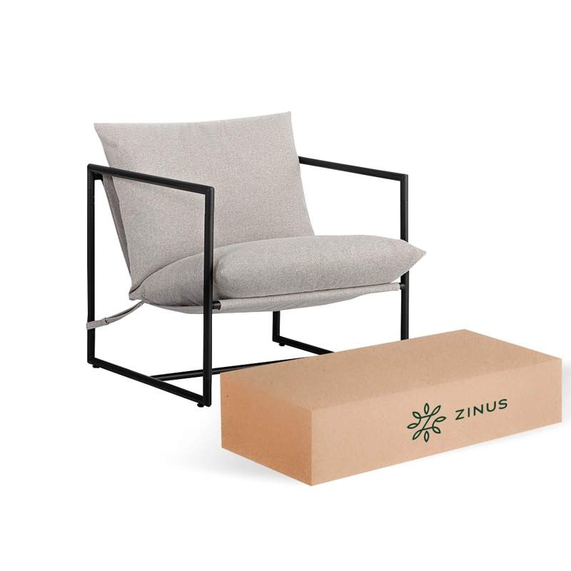 SILLA POLTRONA ZINUS BEIGE AIDAN - 1