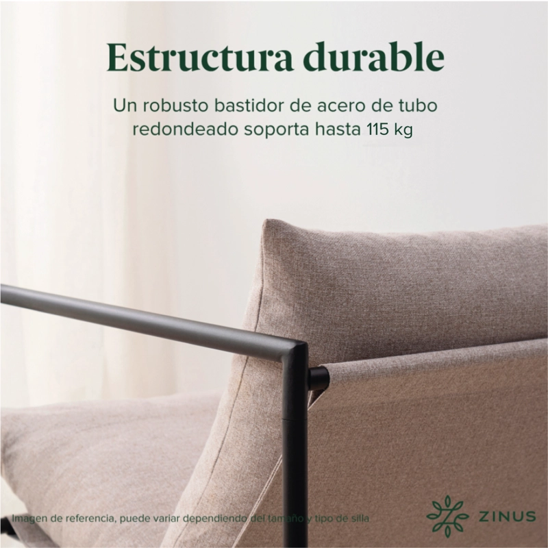 SILLA POLTRONA ZINUS BEIGE AIDAN - 4