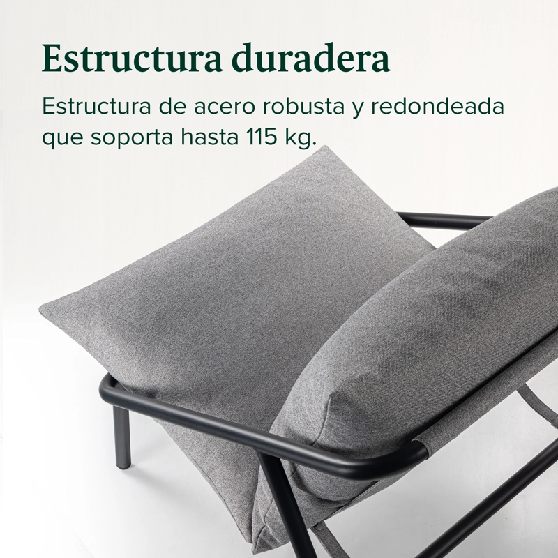 SILLA POLTRONA ZINUS GRIS SITIAL ADA - 6