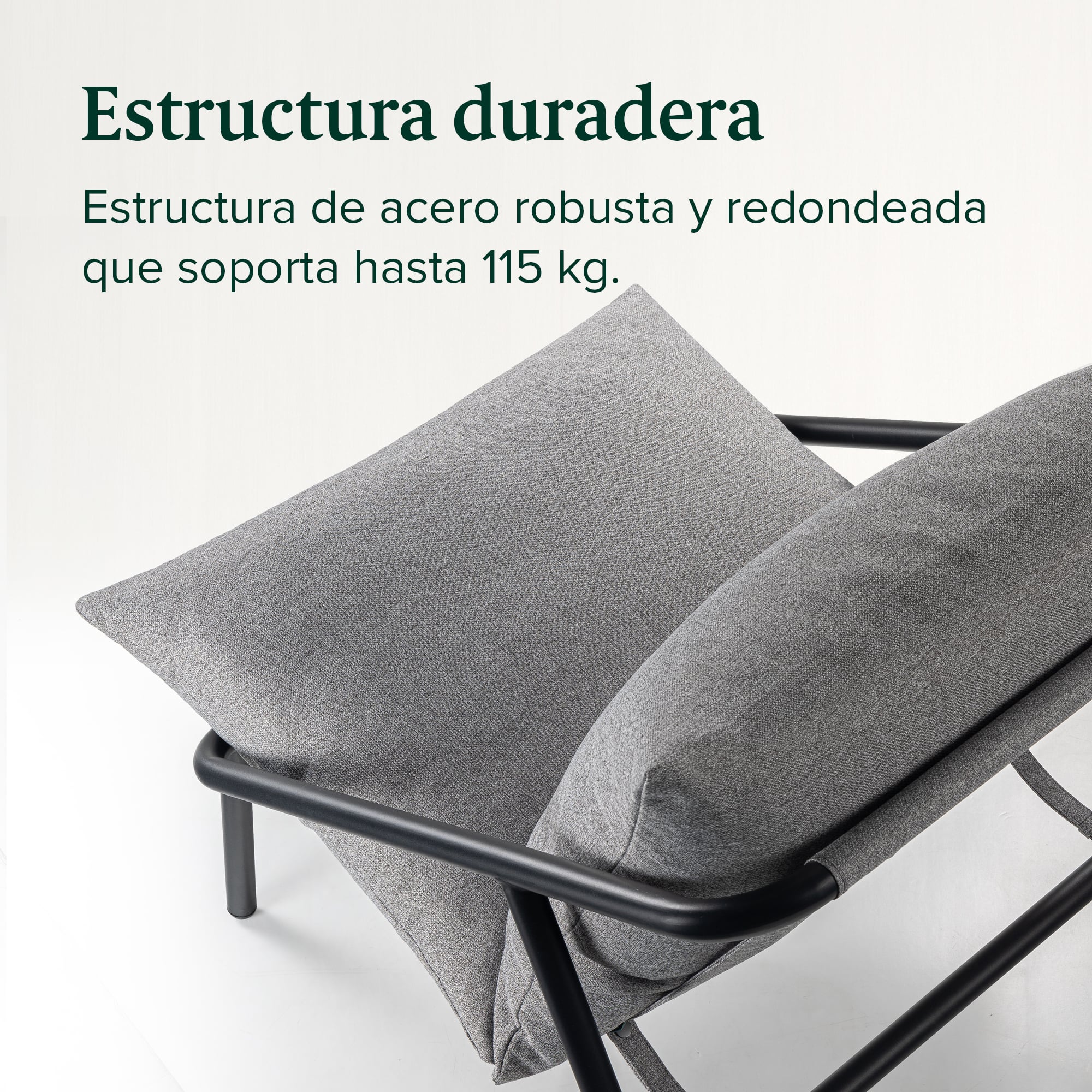 SILLA POLTRONA ZINUS GRIS SITIAL ADA - 6