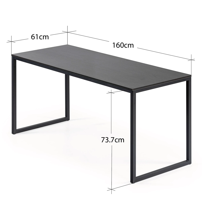 MESA ZINUS ESCRITORIO JENNIFER 160CMS ESPRESSO METAL - 3